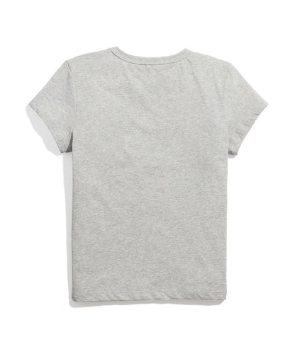 Women's Re-Spun Signature Crew in Light Heather Grey