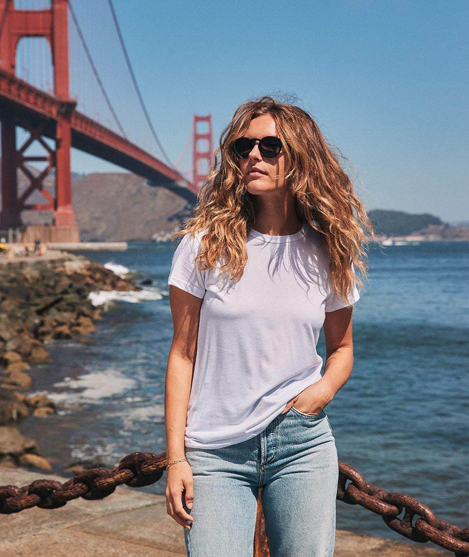 Women's Signature Crew in White