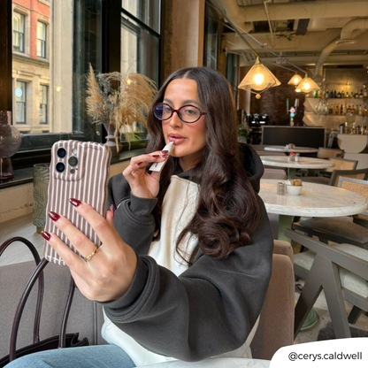 Wavy Phone Case - Chestnut Stripes