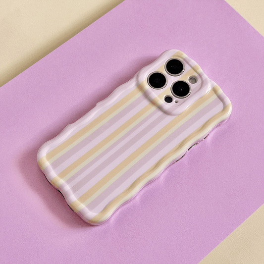 Wavy Phone Case - Pastel Stripes