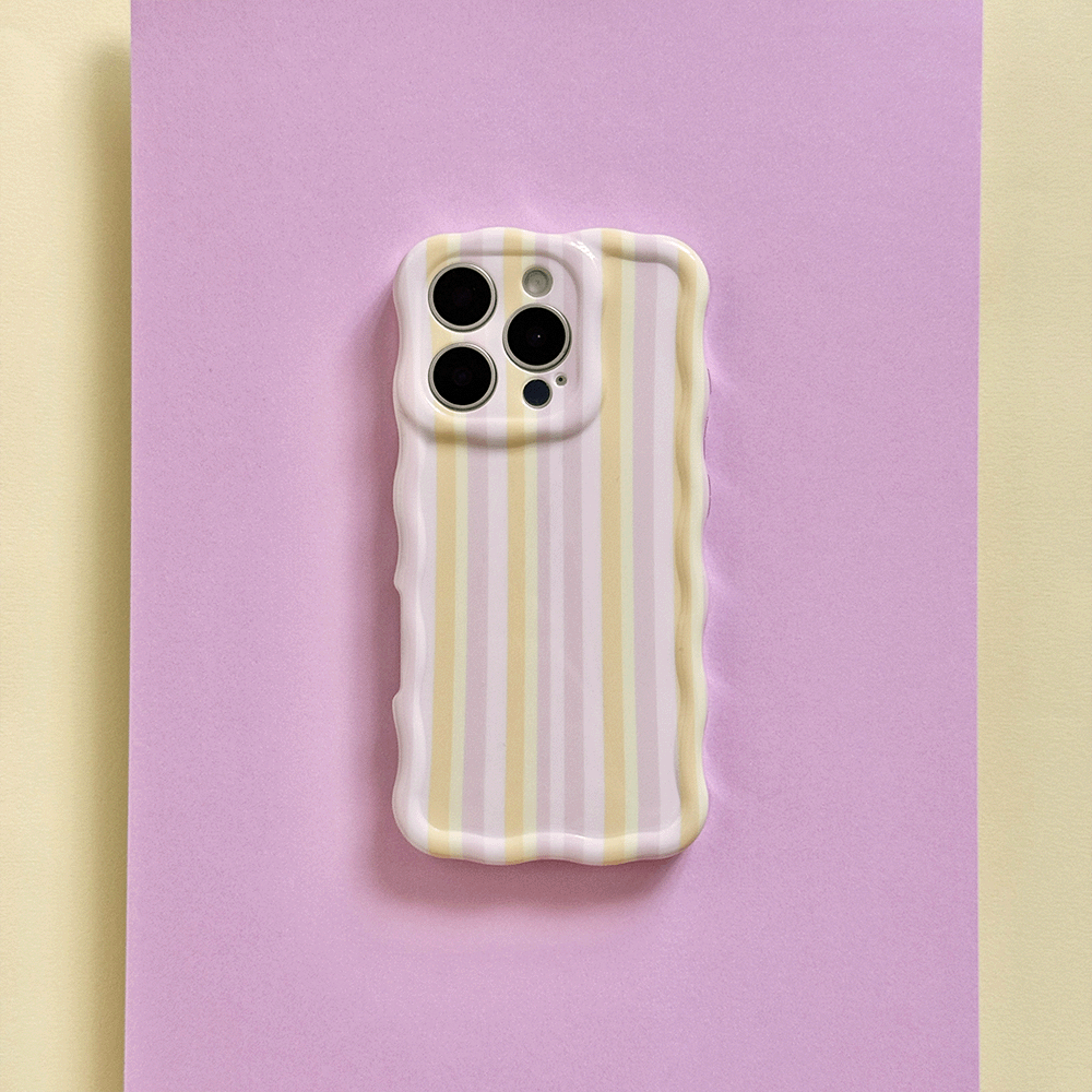 Wavy Phone Case - Pastel Stripes