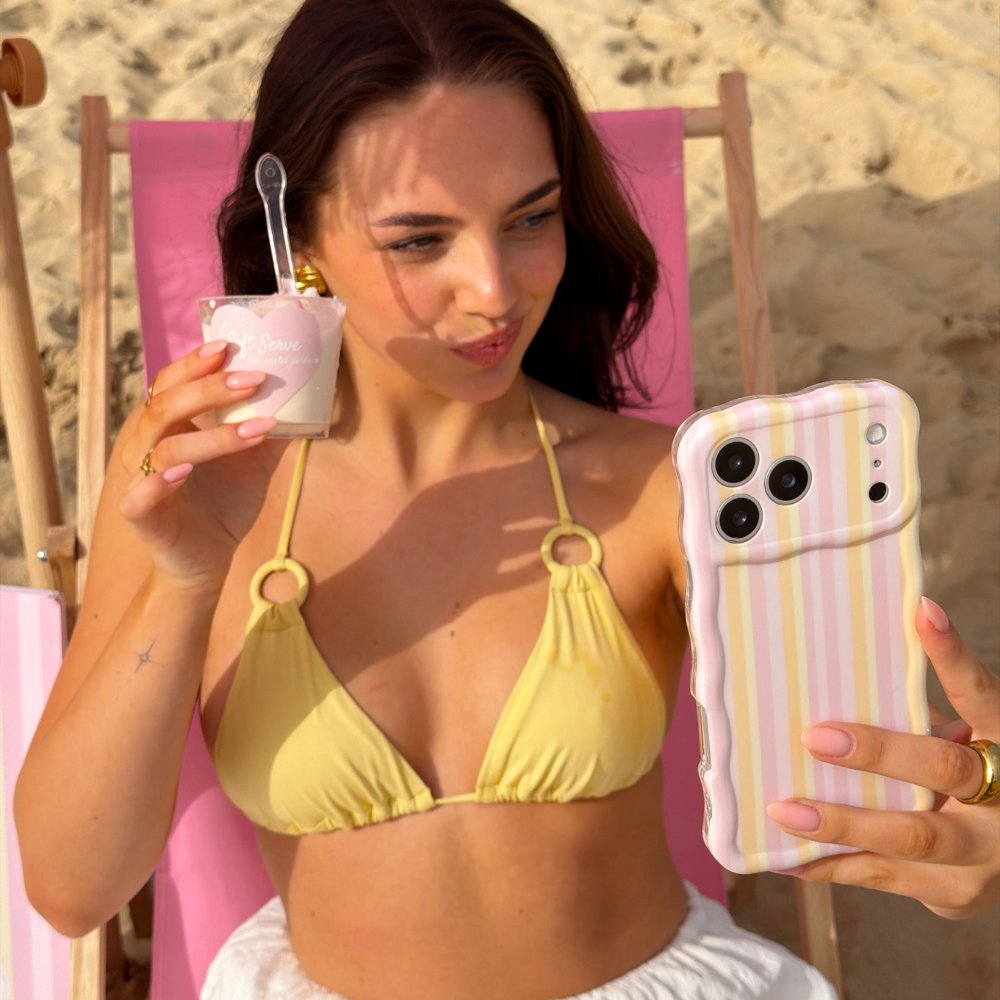 Wavy Phone Case - Pastel Stripes