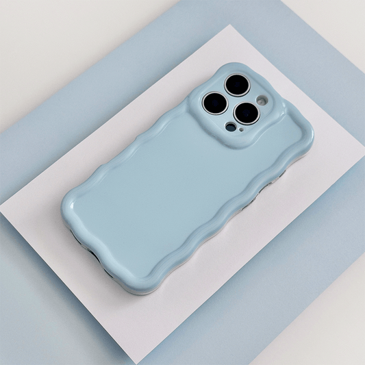 Wavy Phone Case - Baby Blue