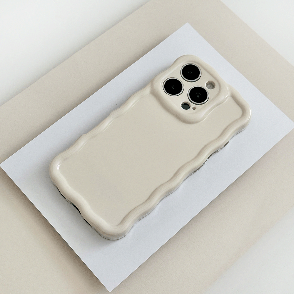 Wavy Phone Case - Cloud Dancer