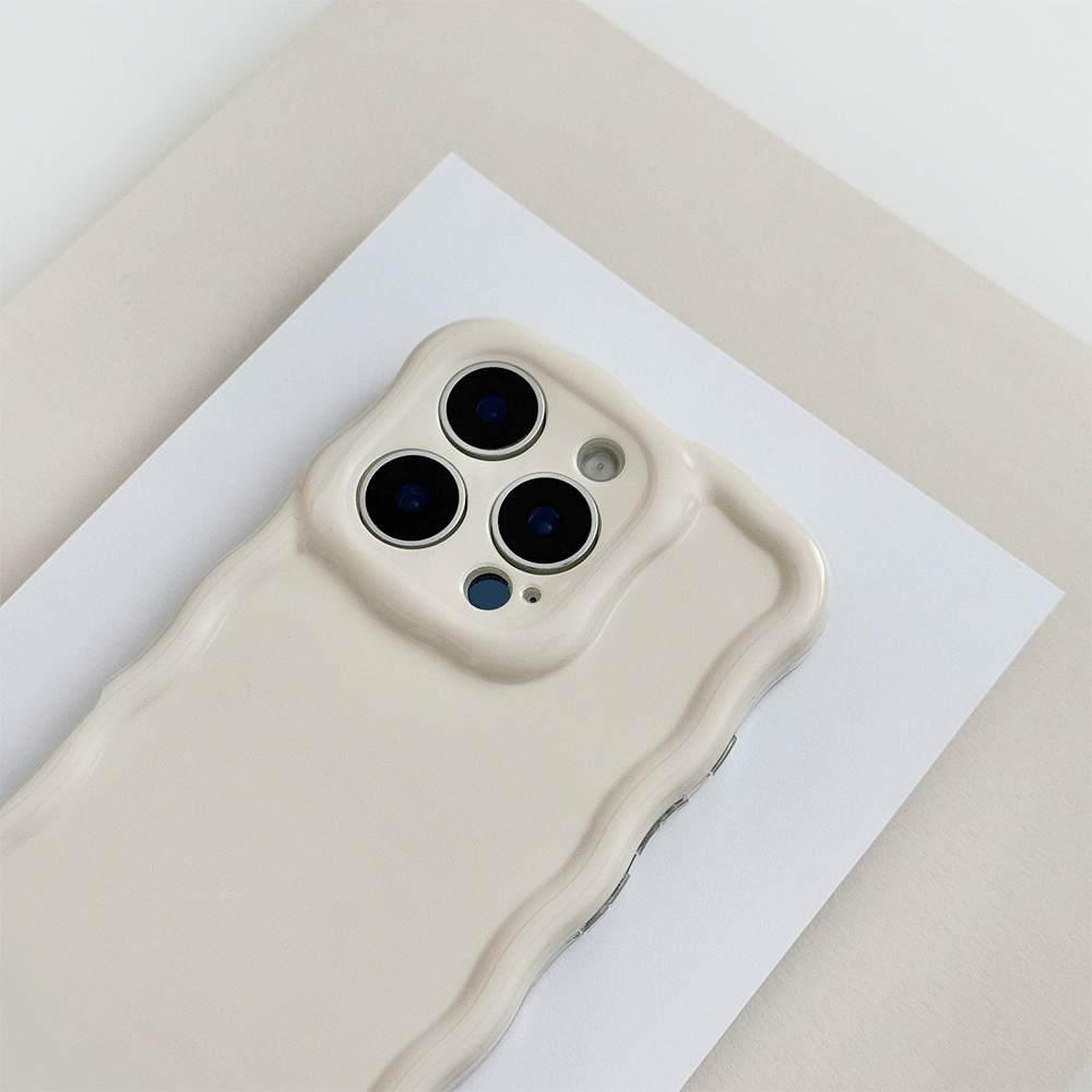 Wavy Phone Case - Cloud Dancer