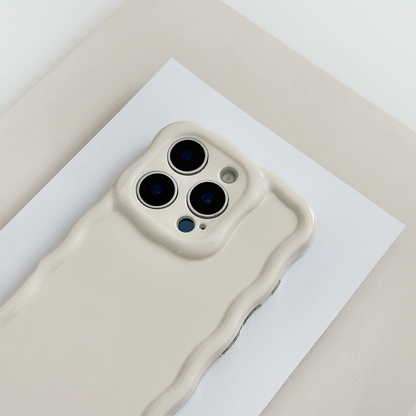 Wavy Phone Case - Cloud Dancer