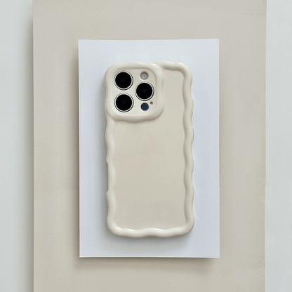 Wavy Phone Case - Cloud Dancer