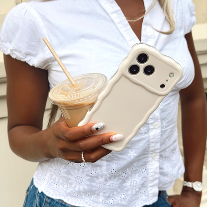 Wavy Phone Case - Cloud Dancer
