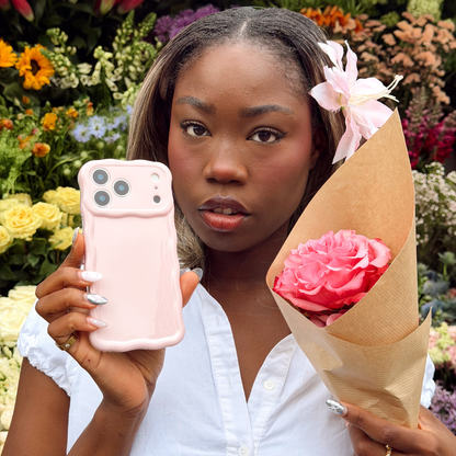 Wavy Phone Case - Soft Pink