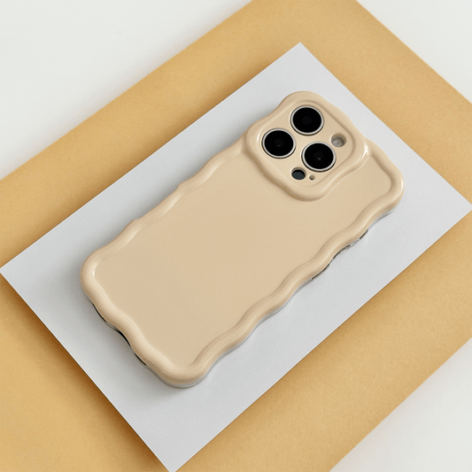 Wavy Phone Case - Peachy Yellow