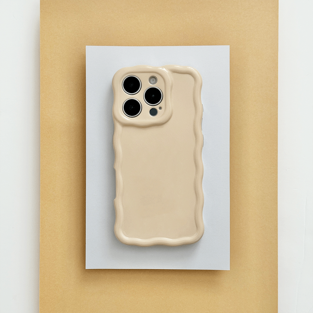 Wavy Phone Case - Peachy Yellow