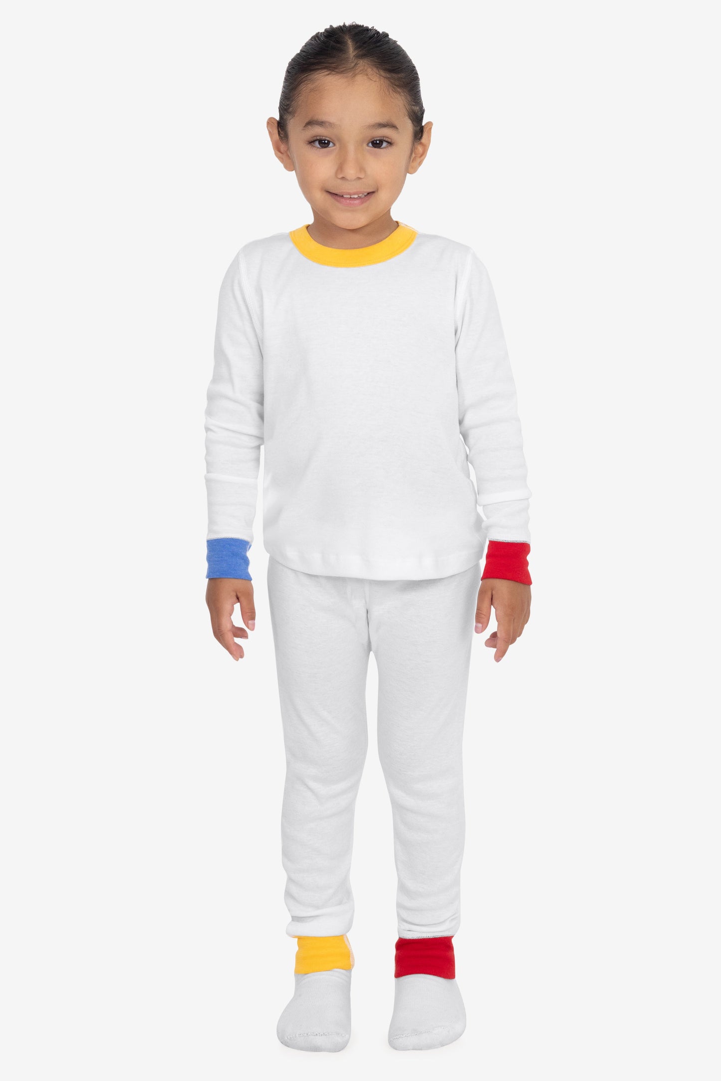 FFR107 - Kids 50/50 Long Sleeve Rib Top