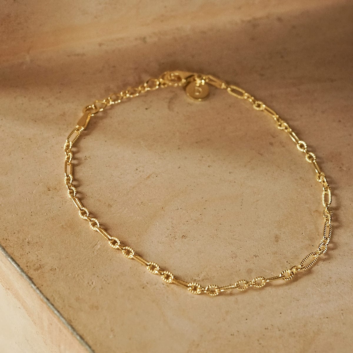 Apollo Chain Anklet 18ct Gold Plate