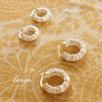 Apollo Hoop Earrings Sterling Silver