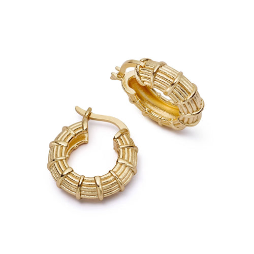 Apollo Large Hoop 18ct Gold Plate