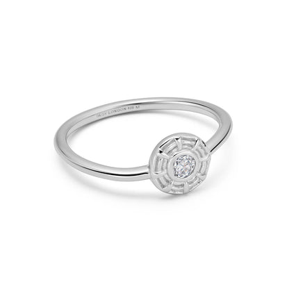 Apollo Sparkle Ring Sterling Silver