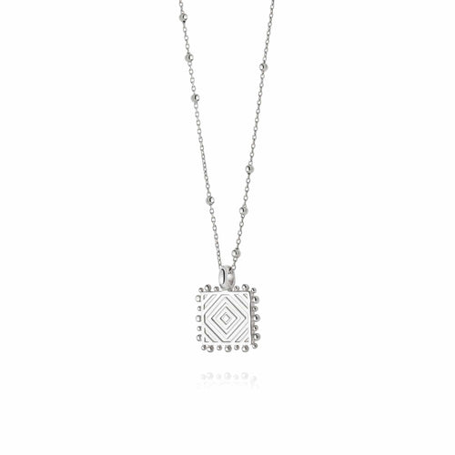 Artisan Square Necklace Sterling Silver