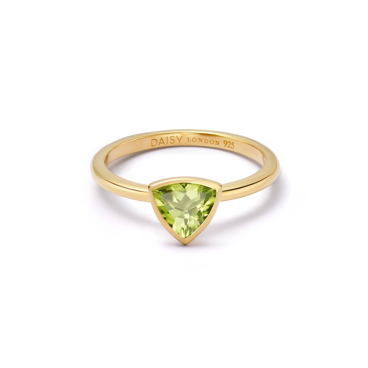 Birthstone Ring 18ct Gold Plate