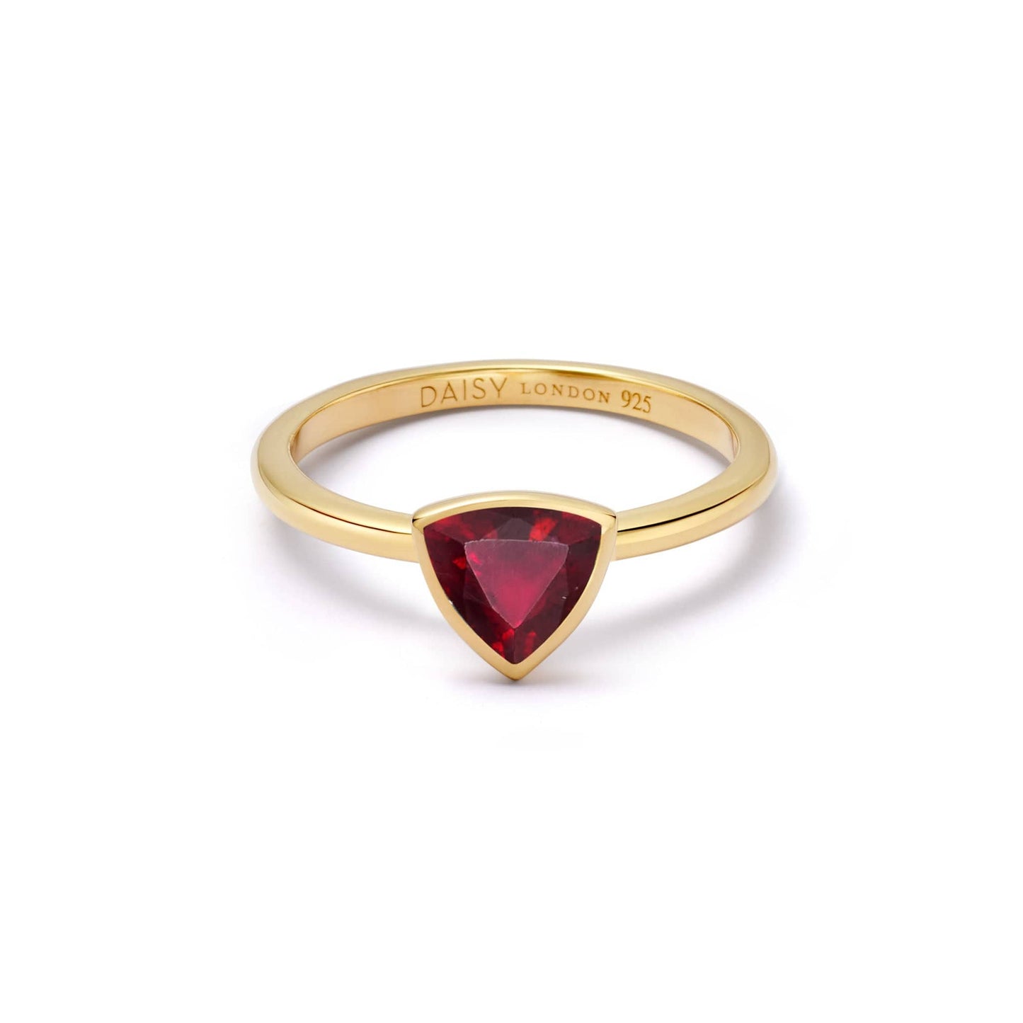 Birthstone Ring 18ct Gold Plate