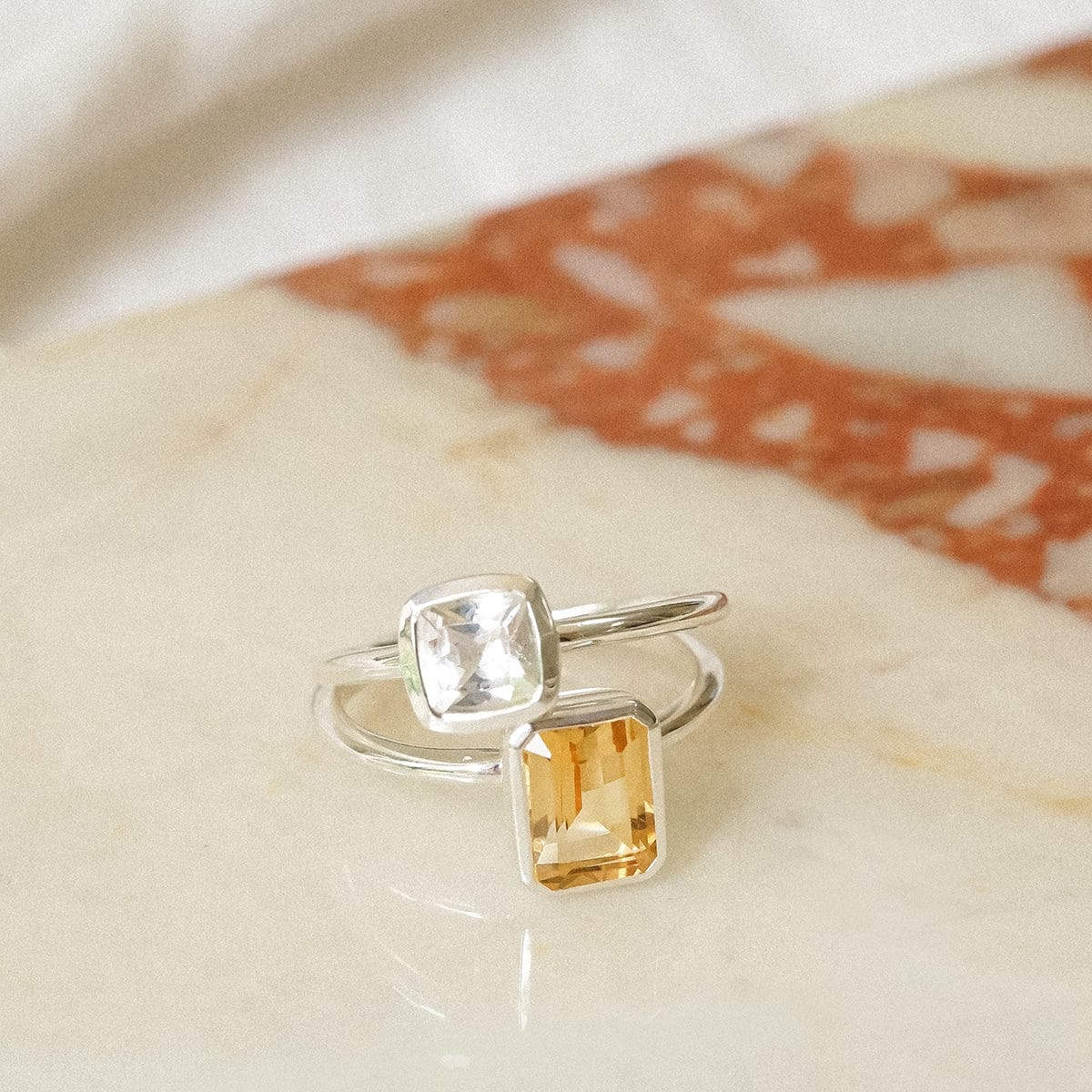 Birthstone Ring Sterling Silver