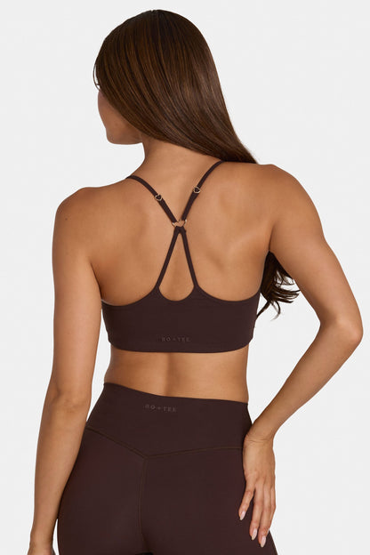 Soft Active Low-Impact Sports Bra in Espresso