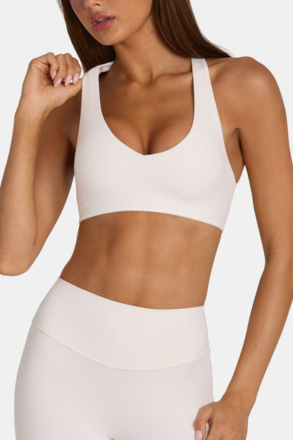 Soft Active Low-Impact Sports Bra in Coconut
