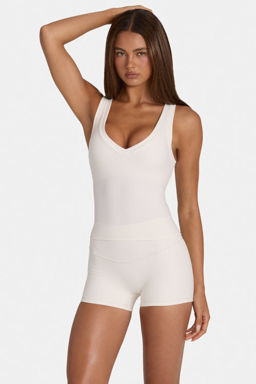 Soft Active Tank Top in Coconut