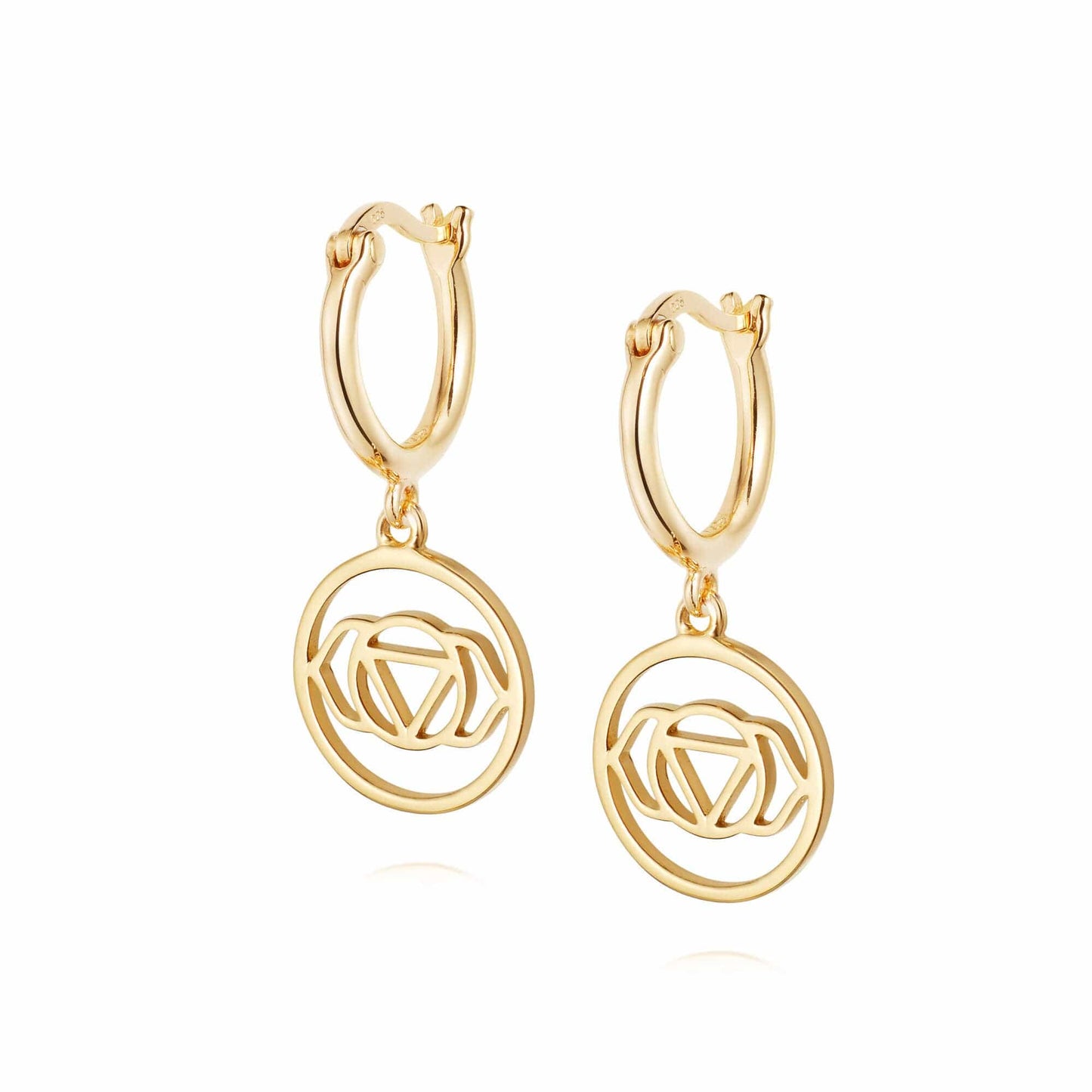Chakra Earrings 18ct Gold Plate