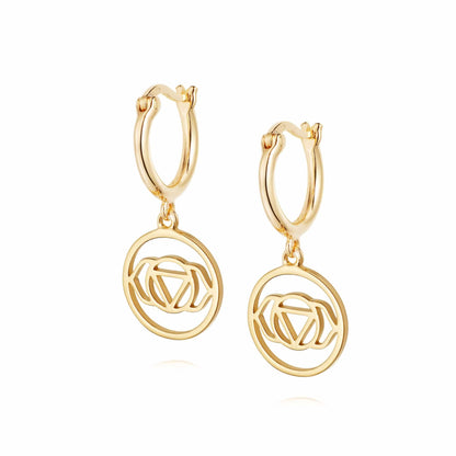 Chakra Earrings 18ct Gold Plate
