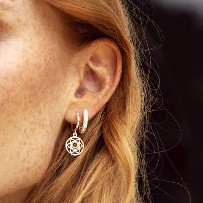 Chakra Earrings Sterling Silver