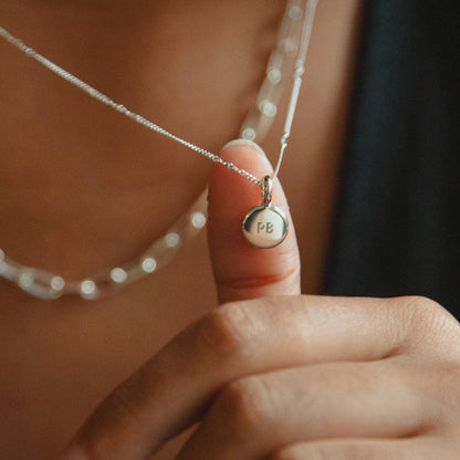Engravable Mini Pendant Sterling Silver