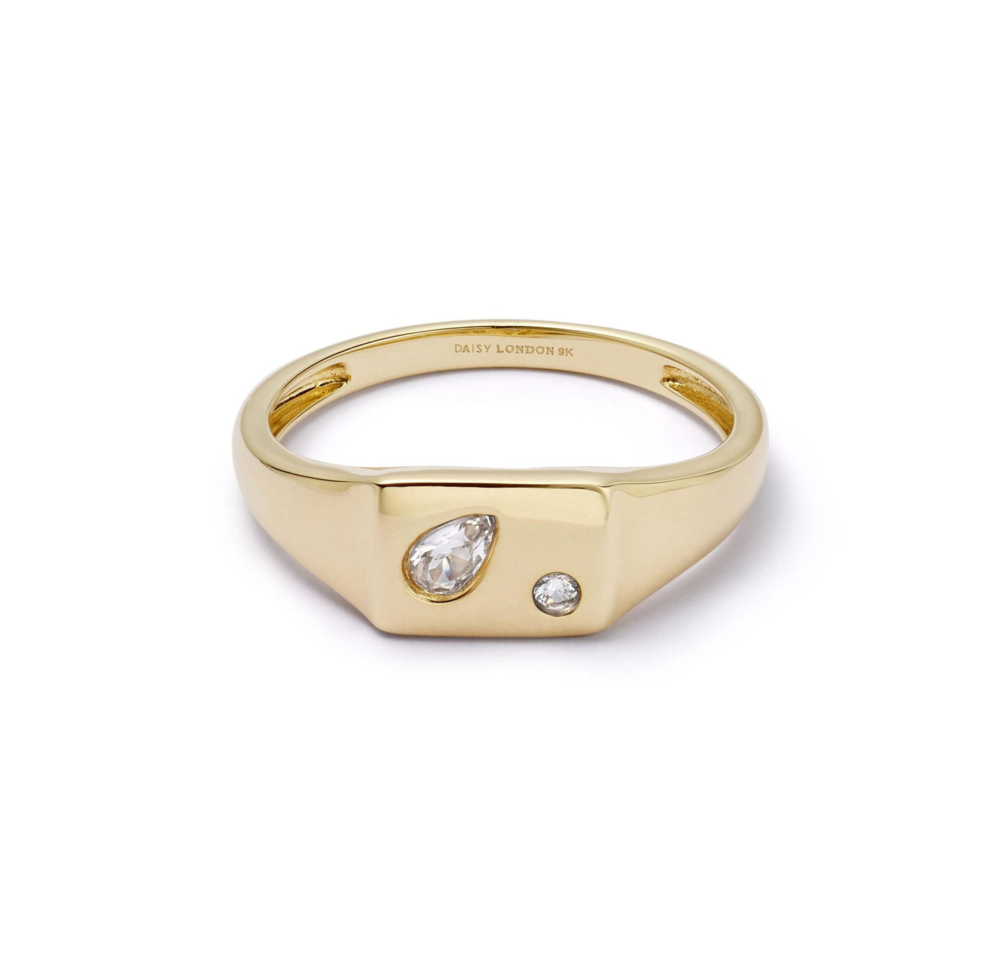Estée Lalonde Birthstone Signet Ring 9ct Solid Gold
