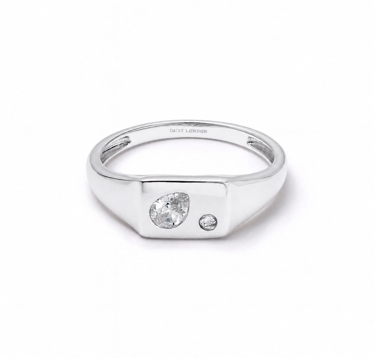 Estée Lalonde Birthstone Signet Ring Sterling Silver