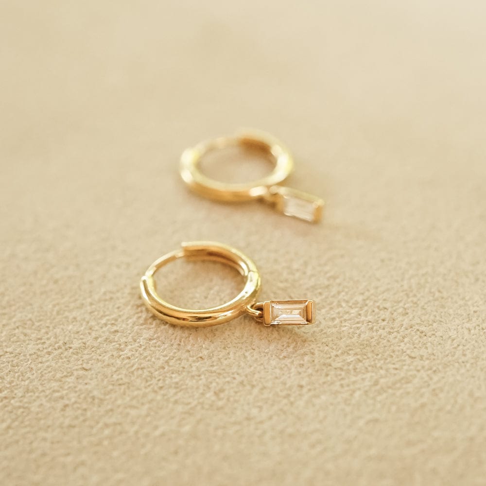 Estée Lalonde Fine Baguette Diamond Layering Set 14ct Solid Gold