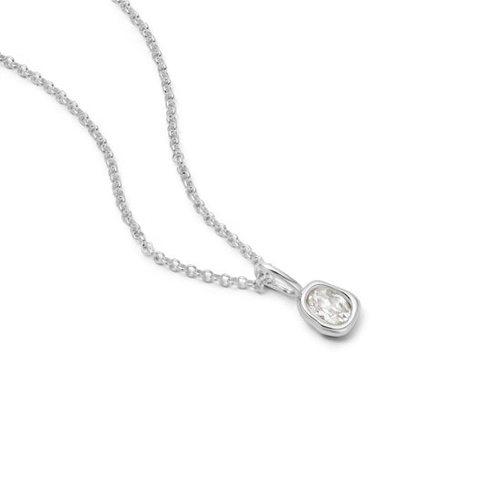 Estée Lalonde Sapphire Pendant Necklace Sterling Silver