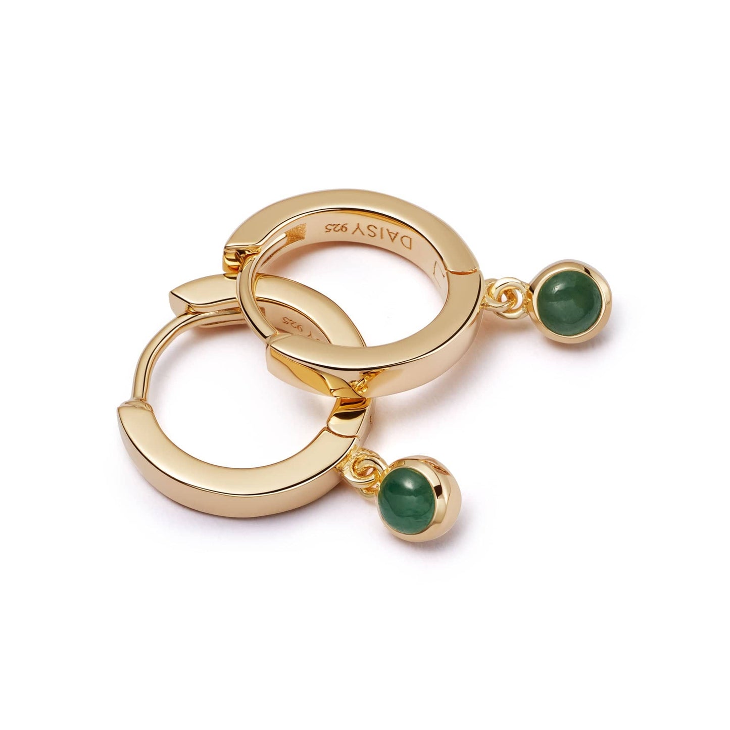 Healing Huggie Hoop Earrings 18ct Gold Plate