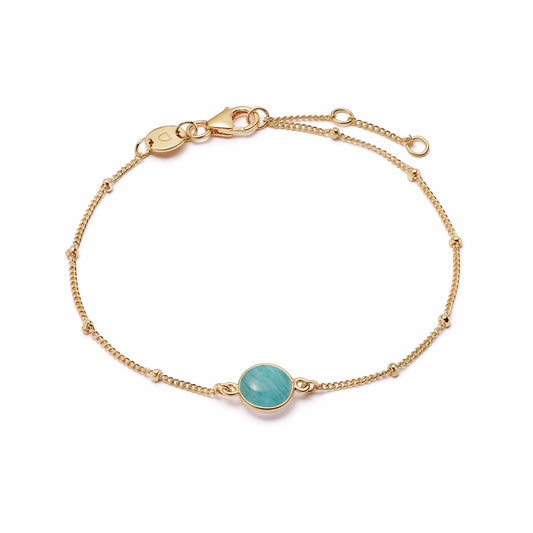Healing Stone Bracelet 18ct Gold Plate