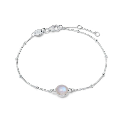Healing Stone Bracelet Sterling Silver