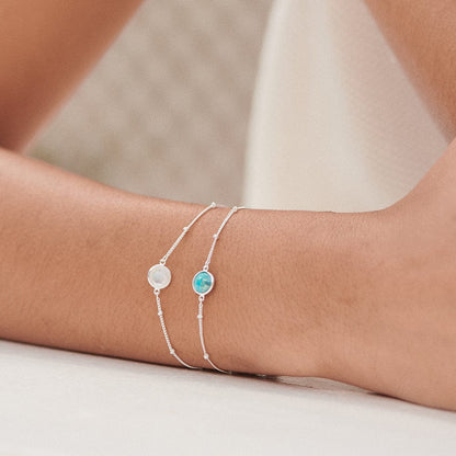 Healing Stone Bracelet Sterling Silver