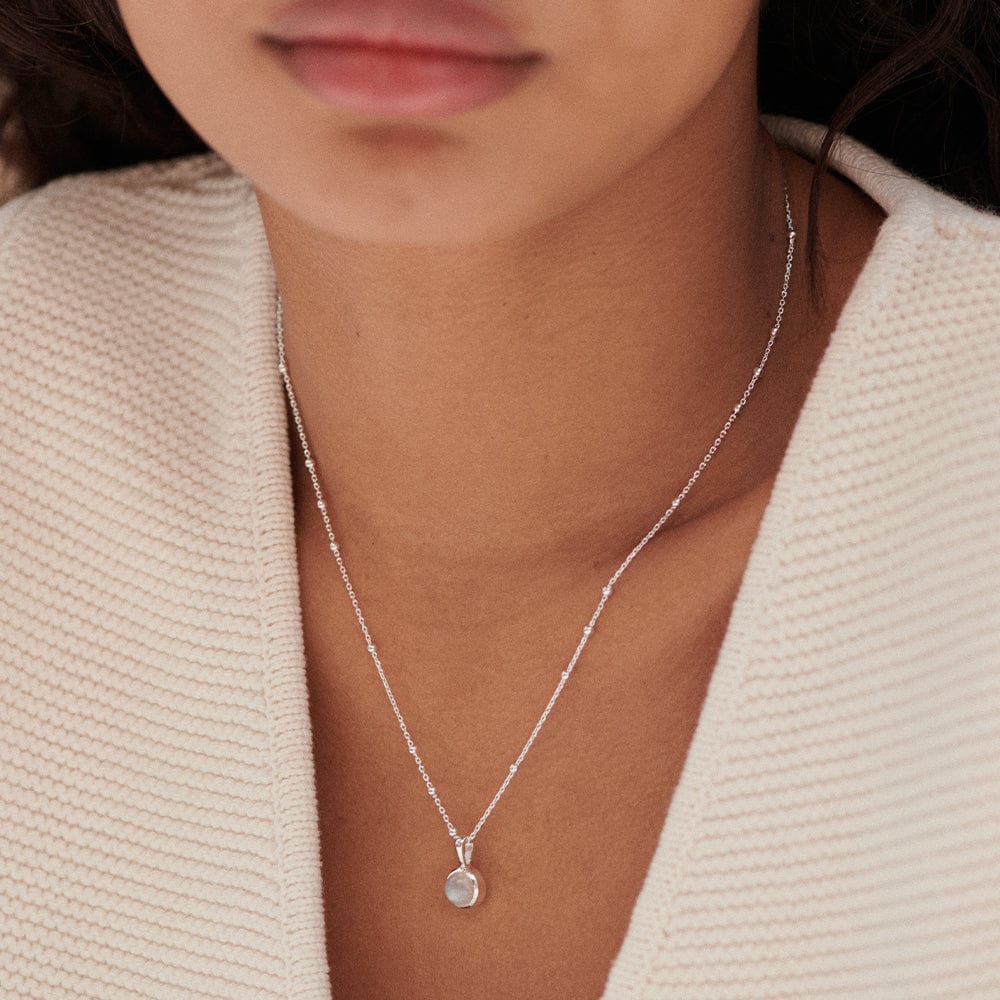 Healing Stone Necklace Sterling Silver