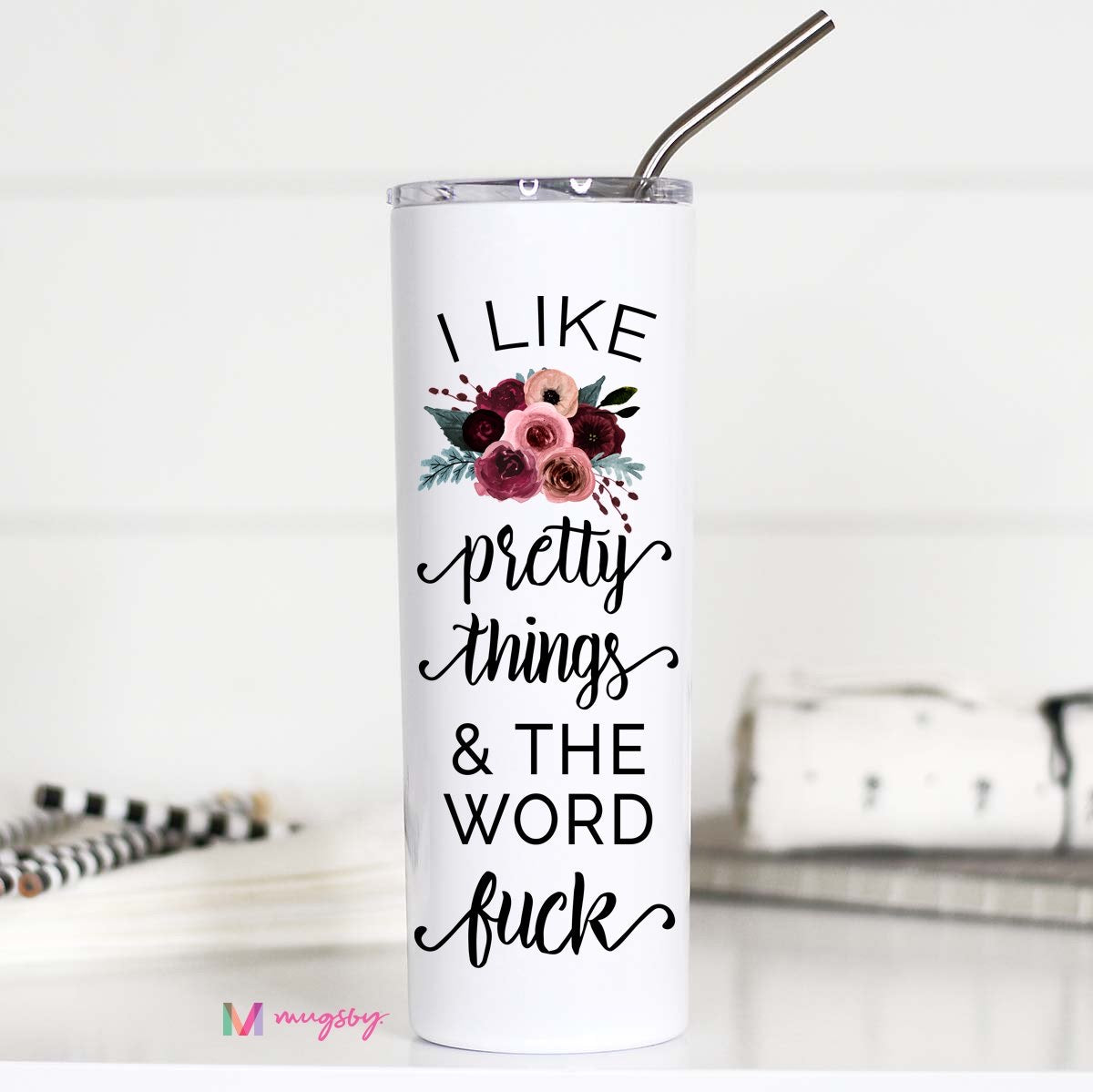 Tall Travel Mug , I Like Pretty Things