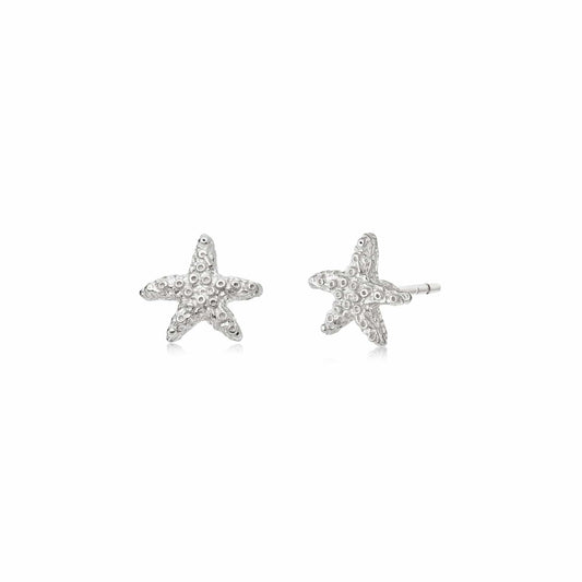 Starfish Stud Earrings Sterling Silver