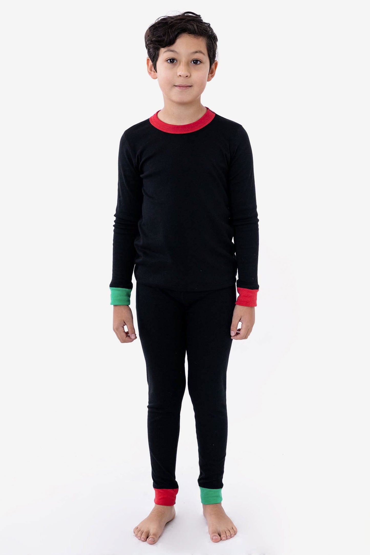 FFR107 - Kids 50/50 Long Sleeve Rib Top