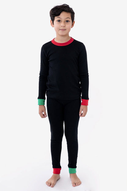 FFR107 - Kids 50/50 Long Sleeve Rib Top