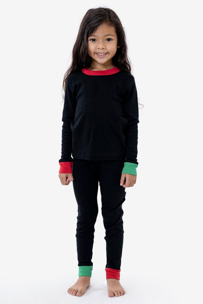 FFR107 - Kids 50/50 Long Sleeve Rib Top
