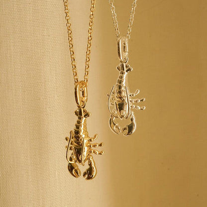Lobster Chain Necklace Sterling Silver
