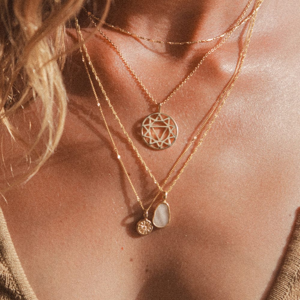 Mother of Pearl Layering Set 18ct Gold Plate