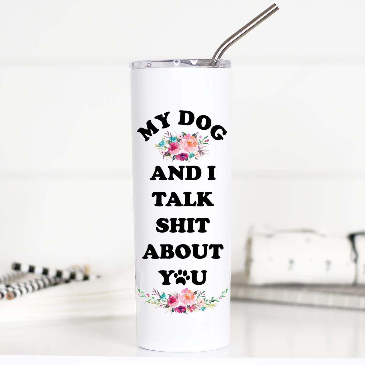 Tall Travel Mug , My Dog and I
