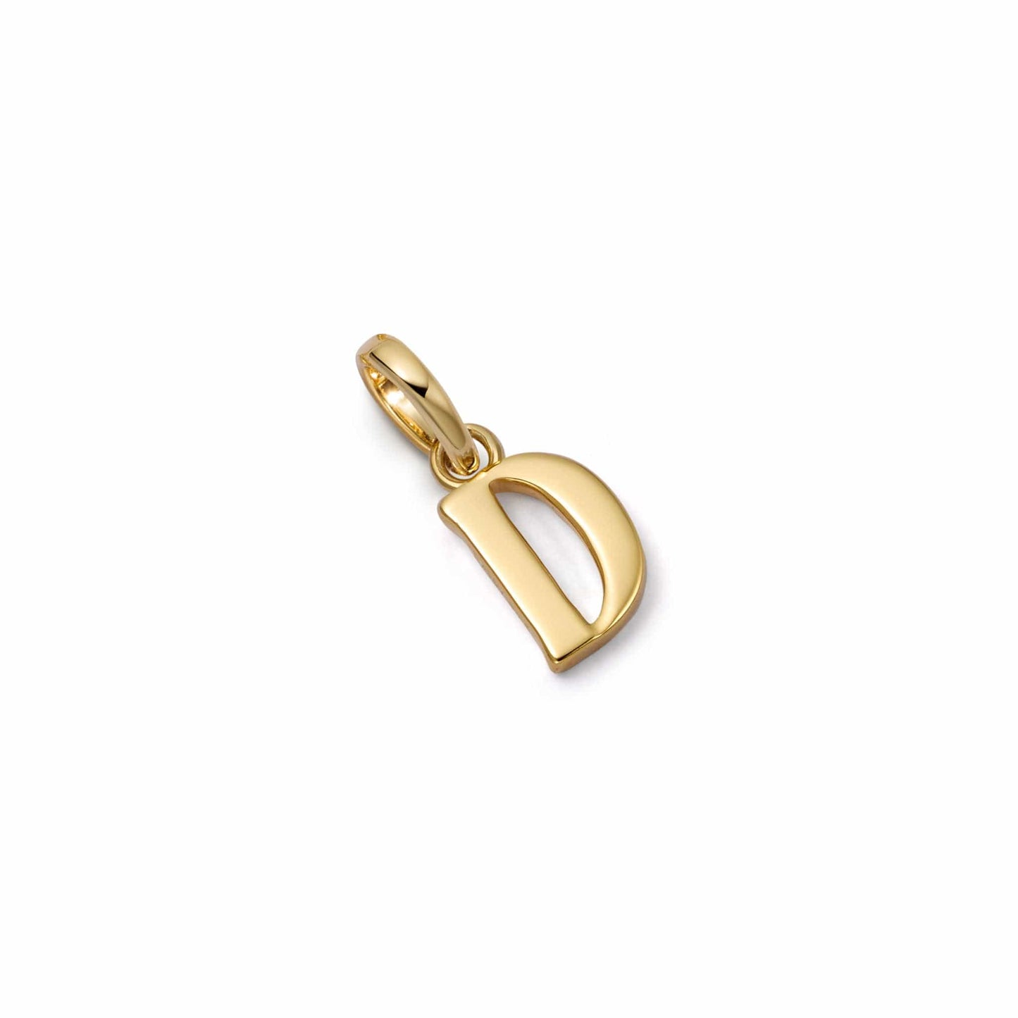 Personalised Initial Charm Pendant 18ct Gold Plate
