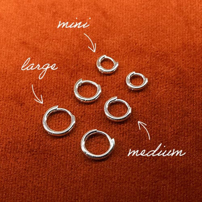 Polly Essential Huggie Stack Sterling Silver